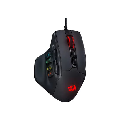 Gaming Mouse, 15 Programmable Buttons Wired RGB Gamer Mouse W/ Ergonomic Natural Grip Build M811 Aatrox MMO 