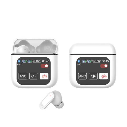 Bluetooth5.4 Headphones ANC+ENC Noise Cancelling TWS Earphone HD Touch Screen Wireless In-Ear Earbuds for Gym Workout Sport SE60